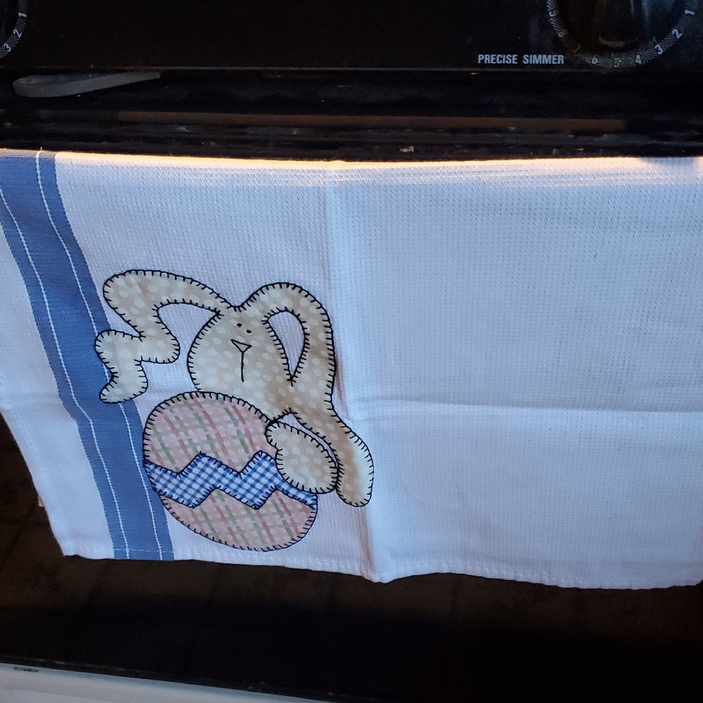 Easter Bunny Kitchen Towel - Picture 1 of 2
